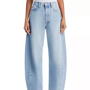 AGOLDE Luna High Rise Pieced Bowed Leg Jeans in Void / Size 31 / EUC 💙